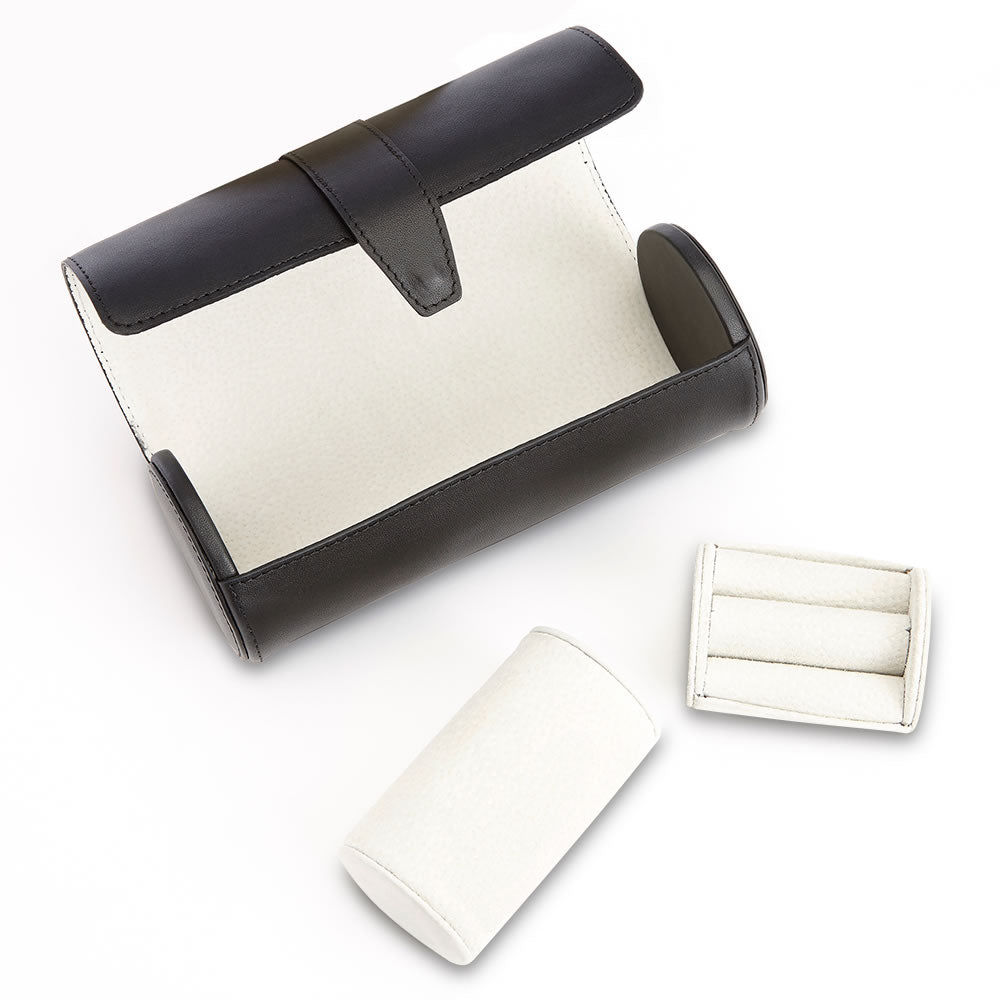 The Gentlemen's Monogrammed Leather Travel Roll