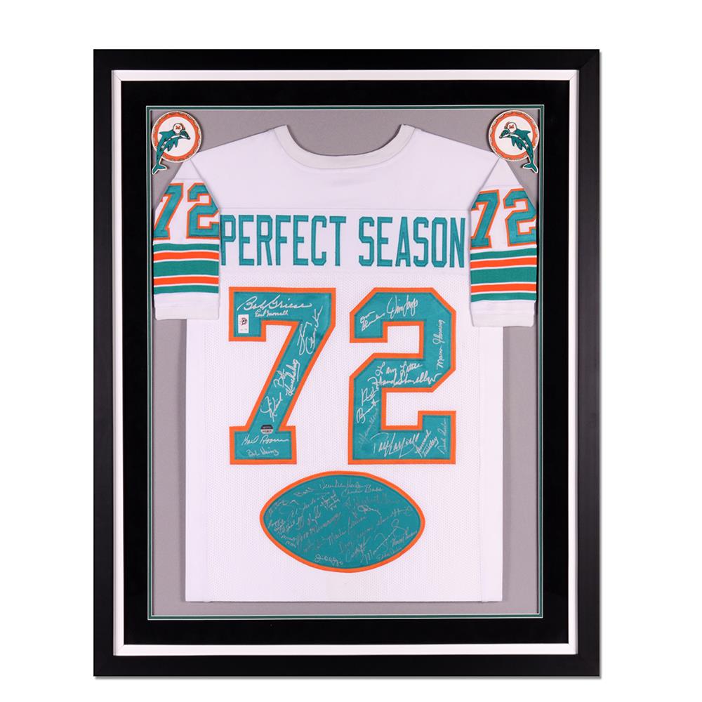 The 50th Anniversary Miami Dolphins Perfect Season Signed Jersey