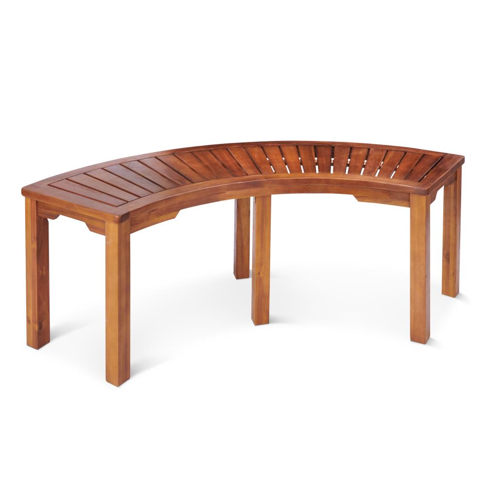 The Weather Resistant Acacia Curved Bench
