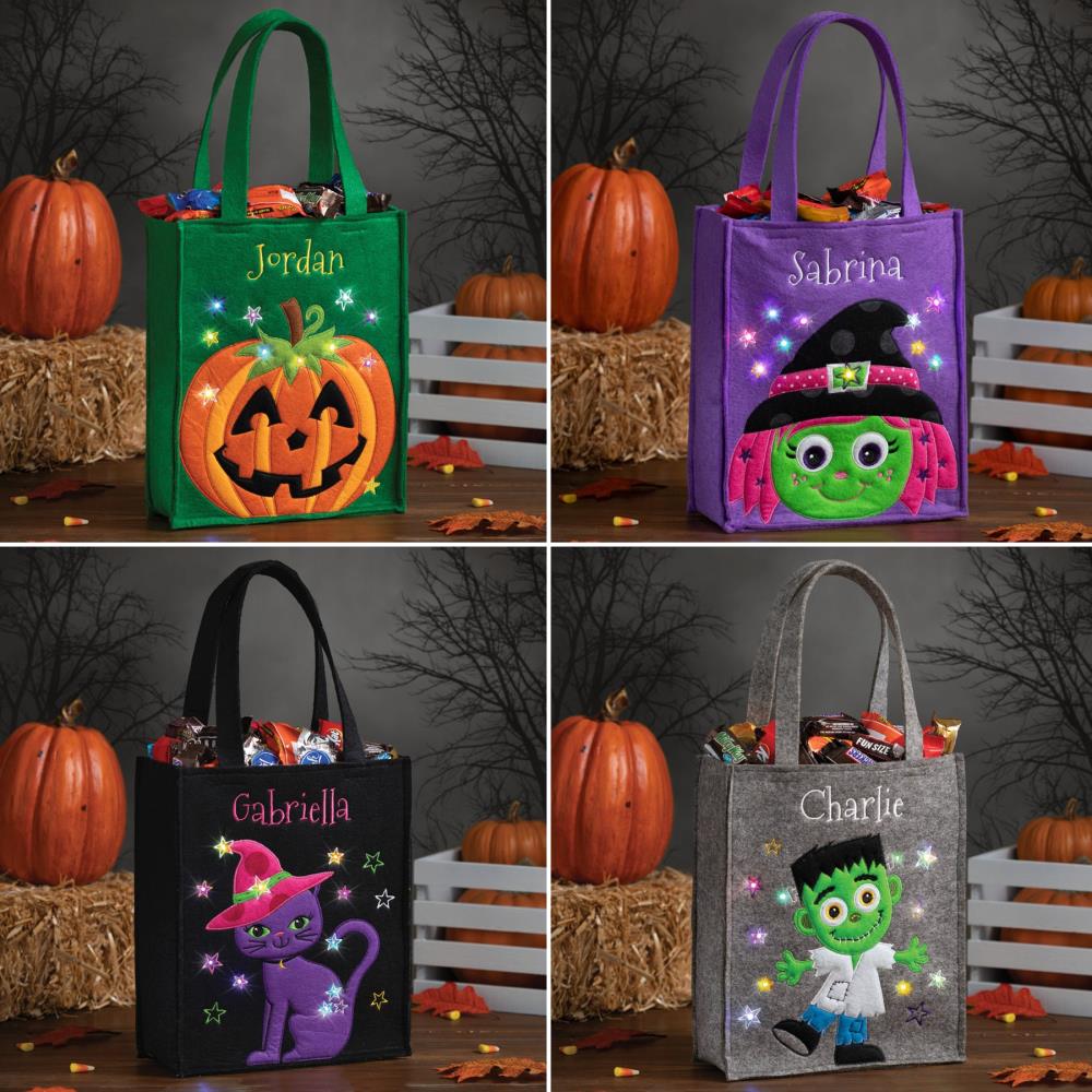 The Trick or Treater's Personalized Light Show Bag