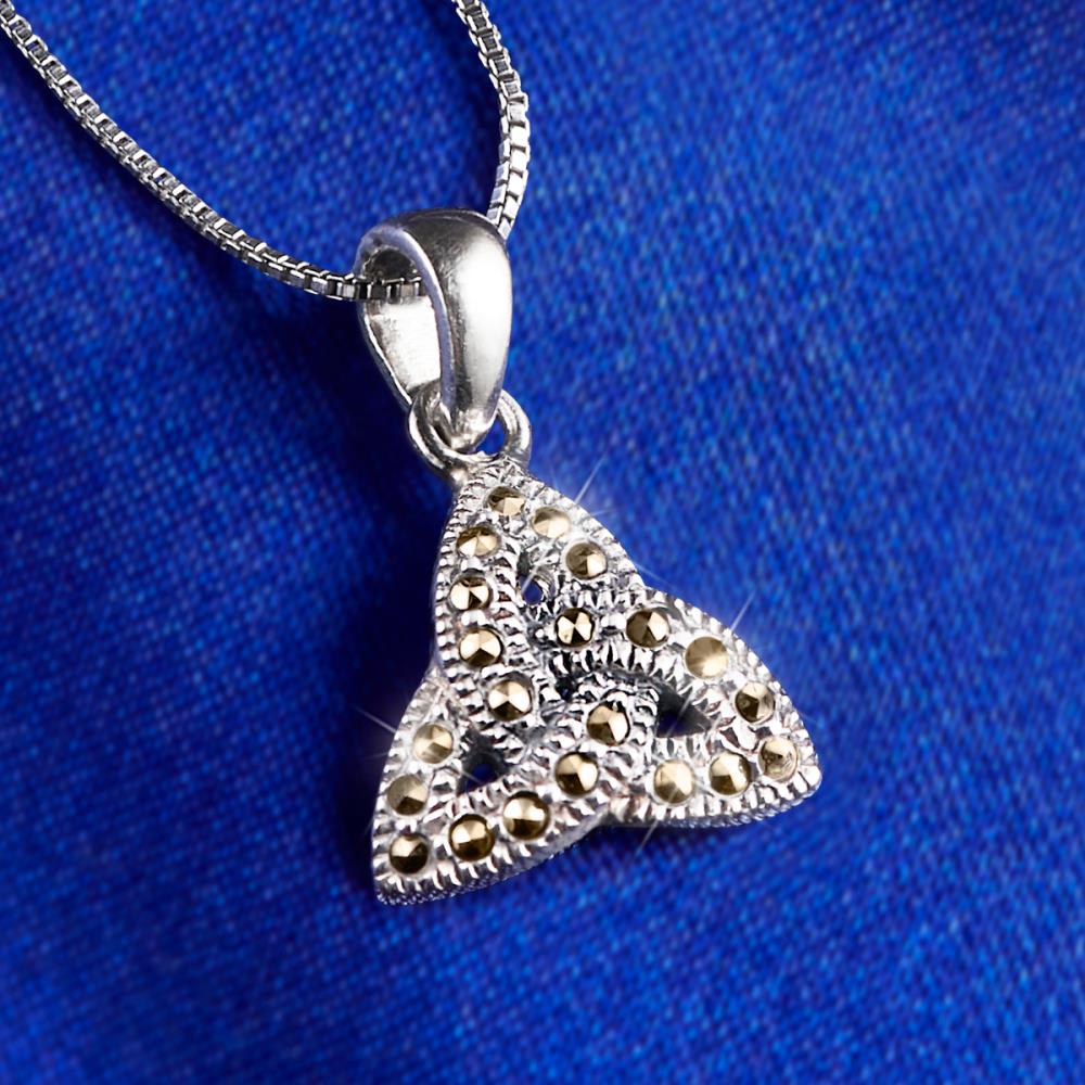 The Marcasite Trinity Knot Pendant