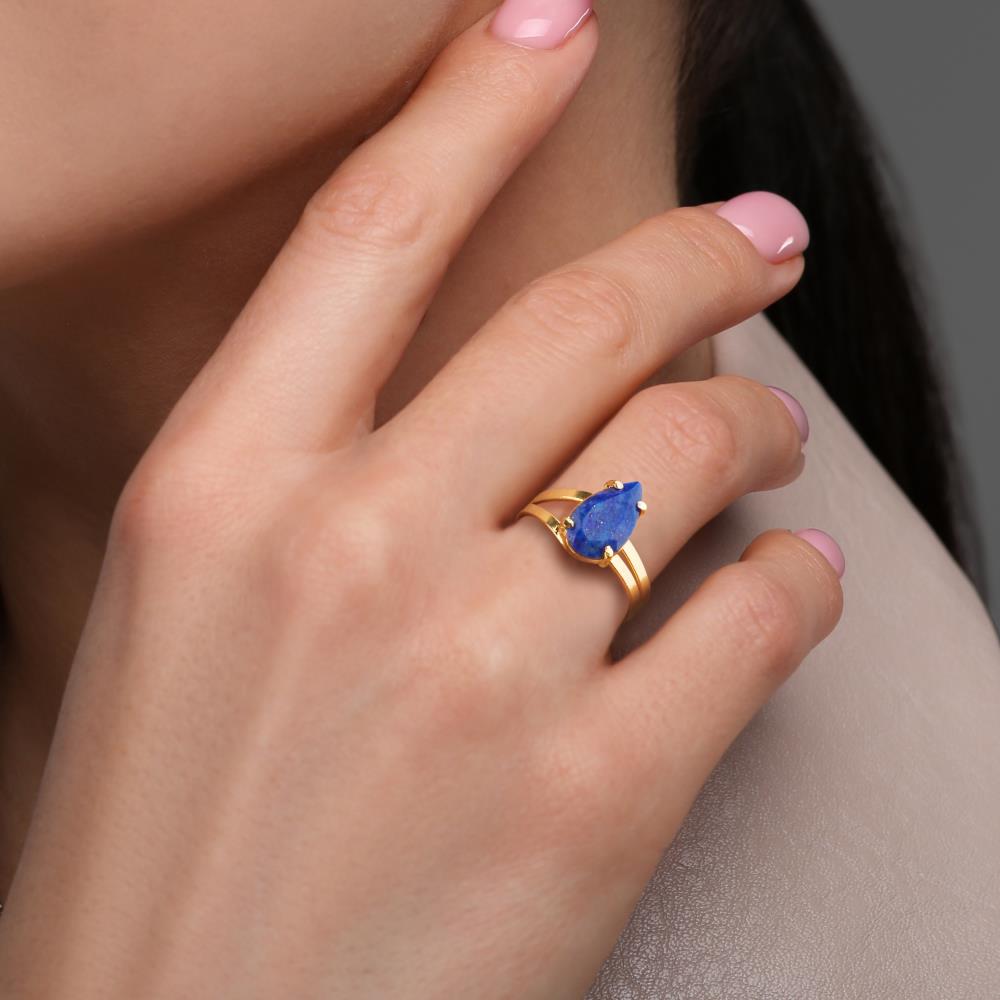 The Faceted Lapis Lazuli Ring