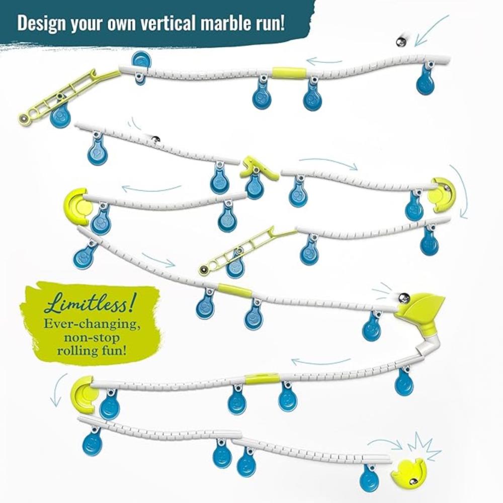 The Any Surface Marble Roller Coaster