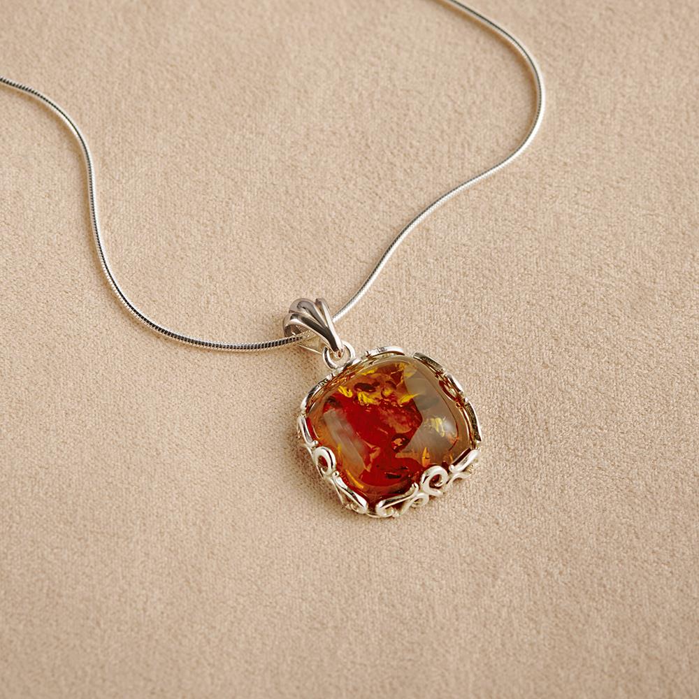 The Fossilized Baltic Amber Pendant