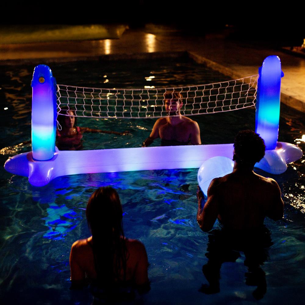 The Illuminated Pool Volleyball Set