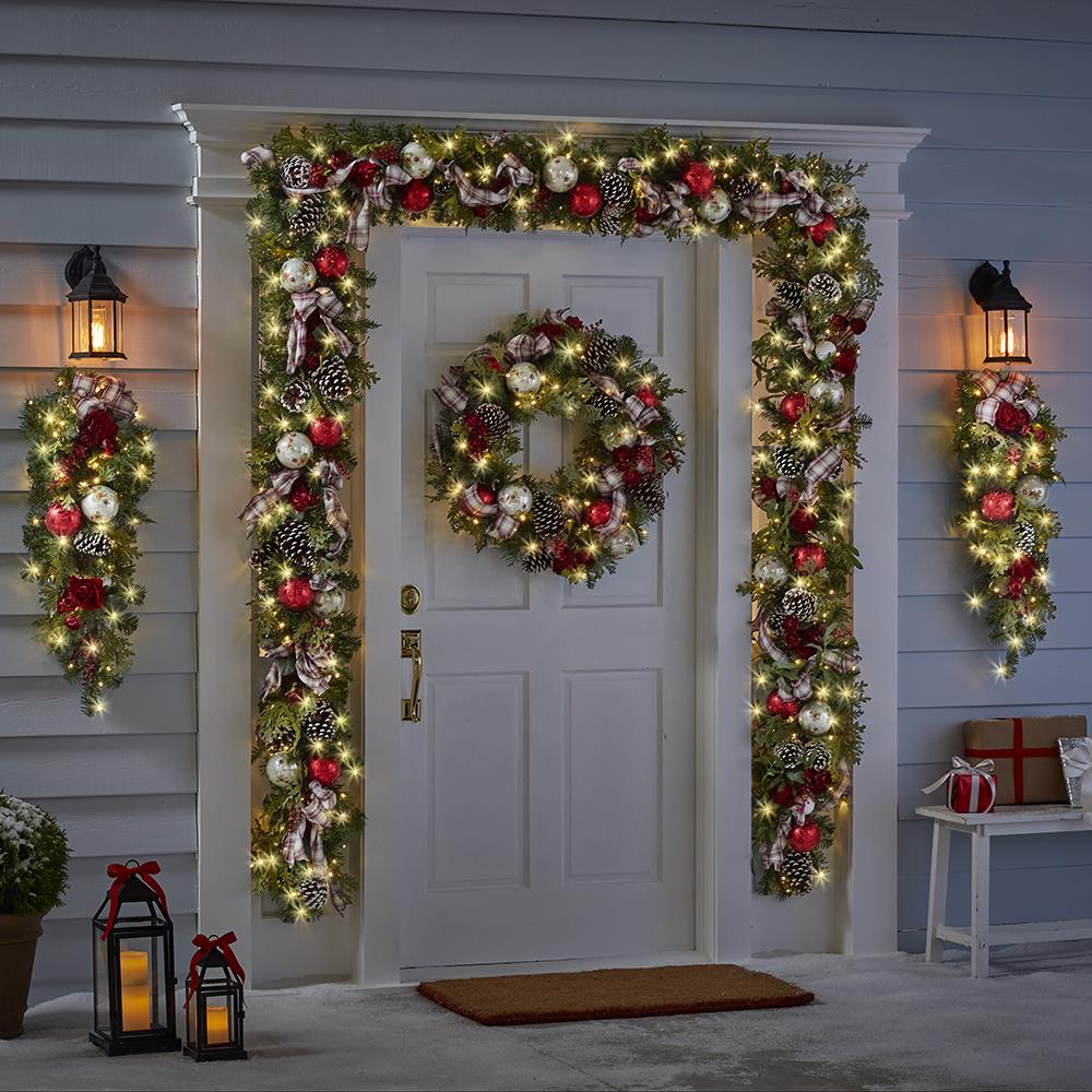 The Cordless Prelit Chateau de Villette Holiday Trim (Wreath)