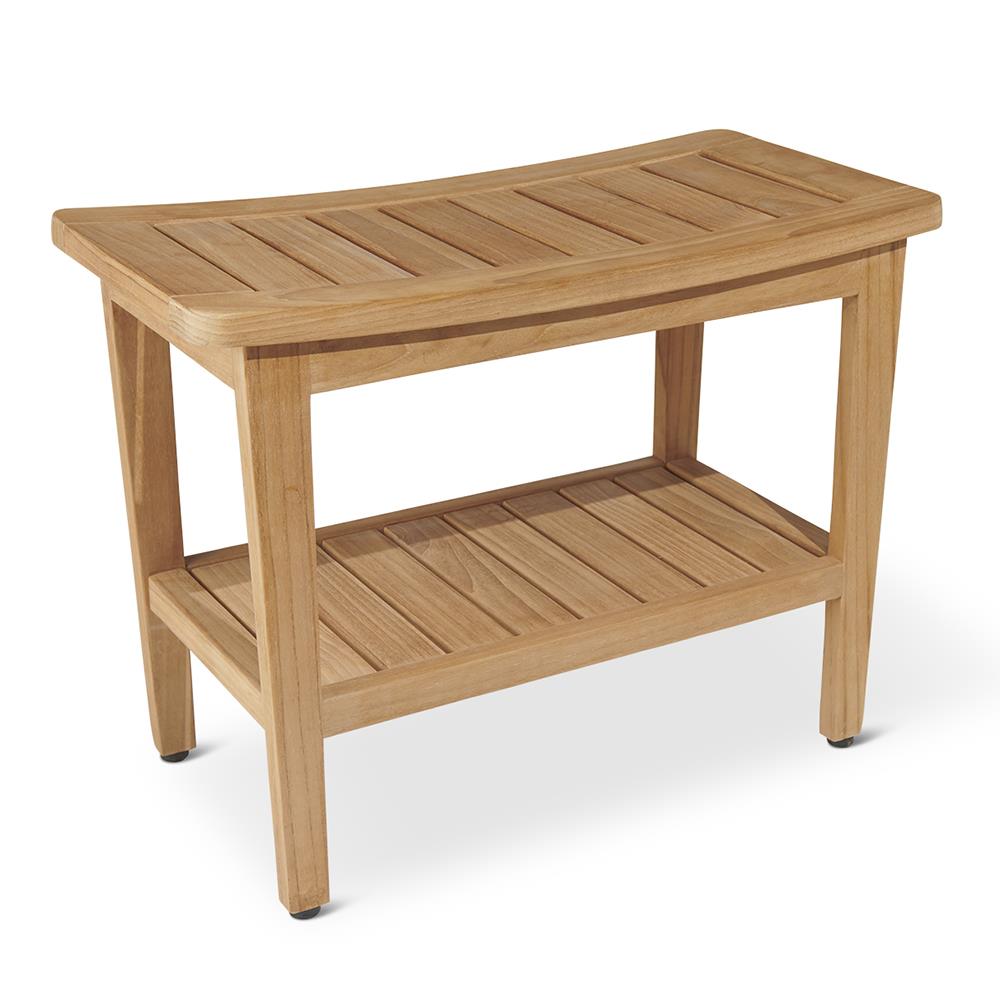 The Solid Teak Shower Bench