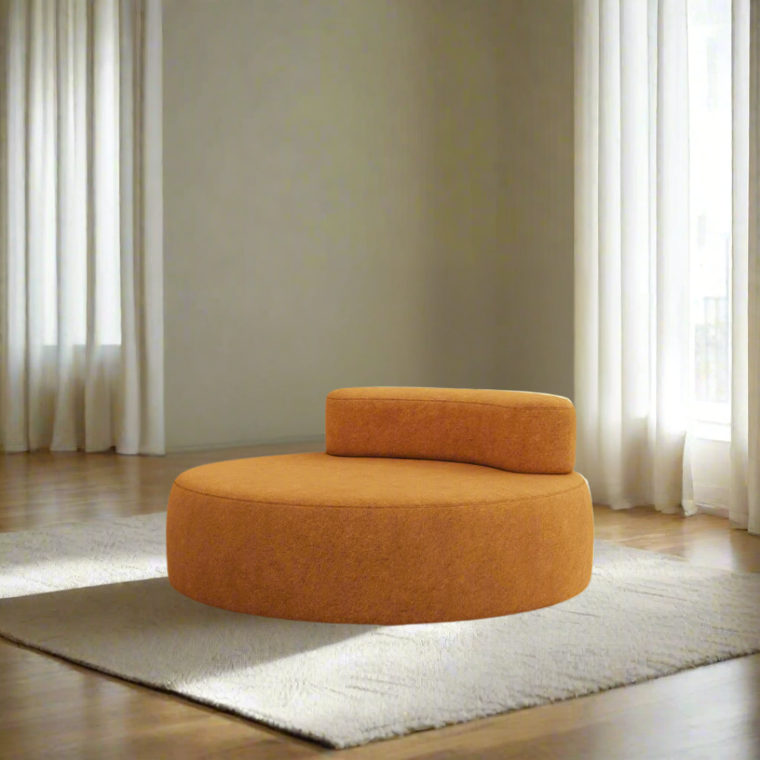 Arco Lounge Chair - Tangerine Premium Fabric