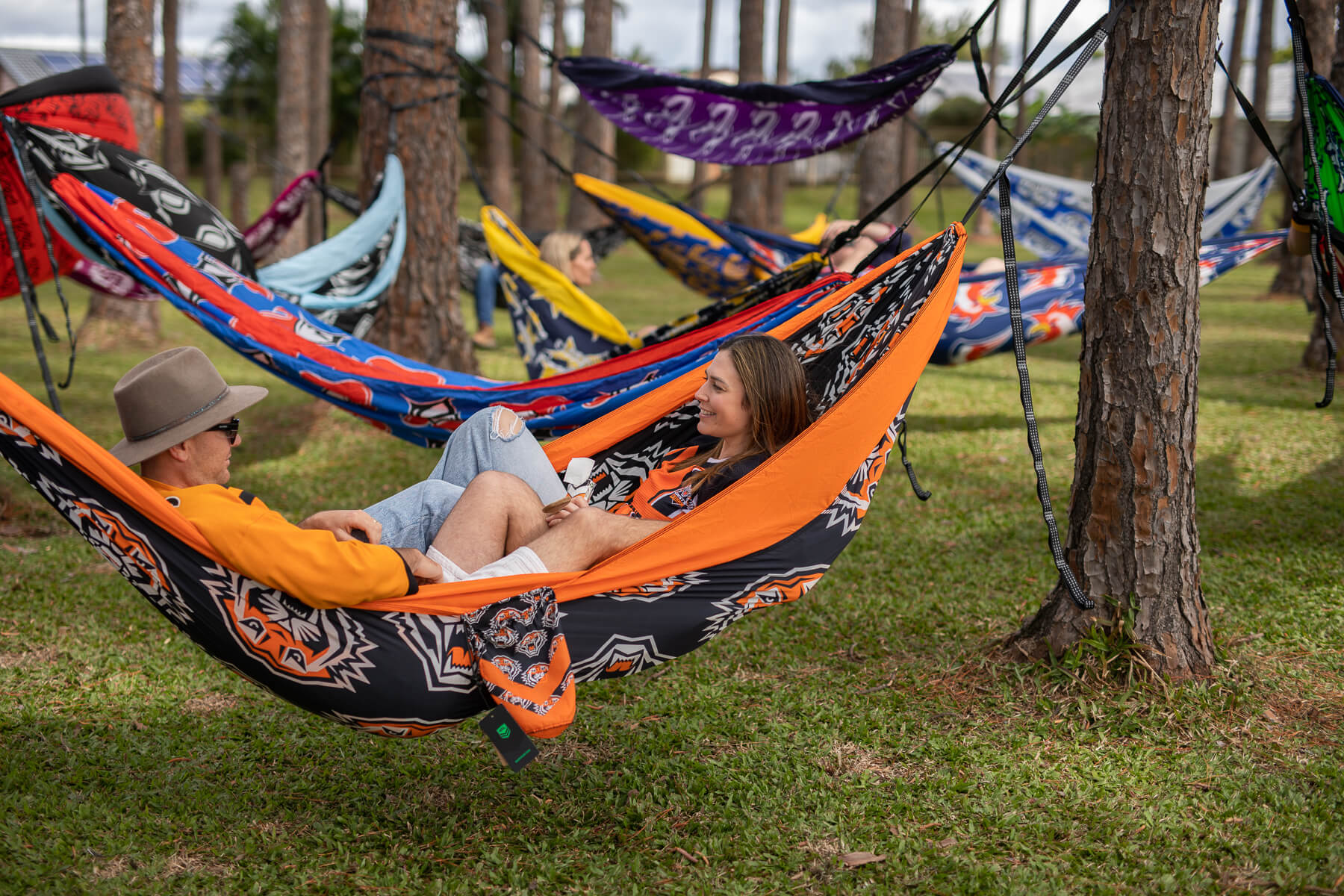 Tigers - NRL Recycled Hammock with Straps