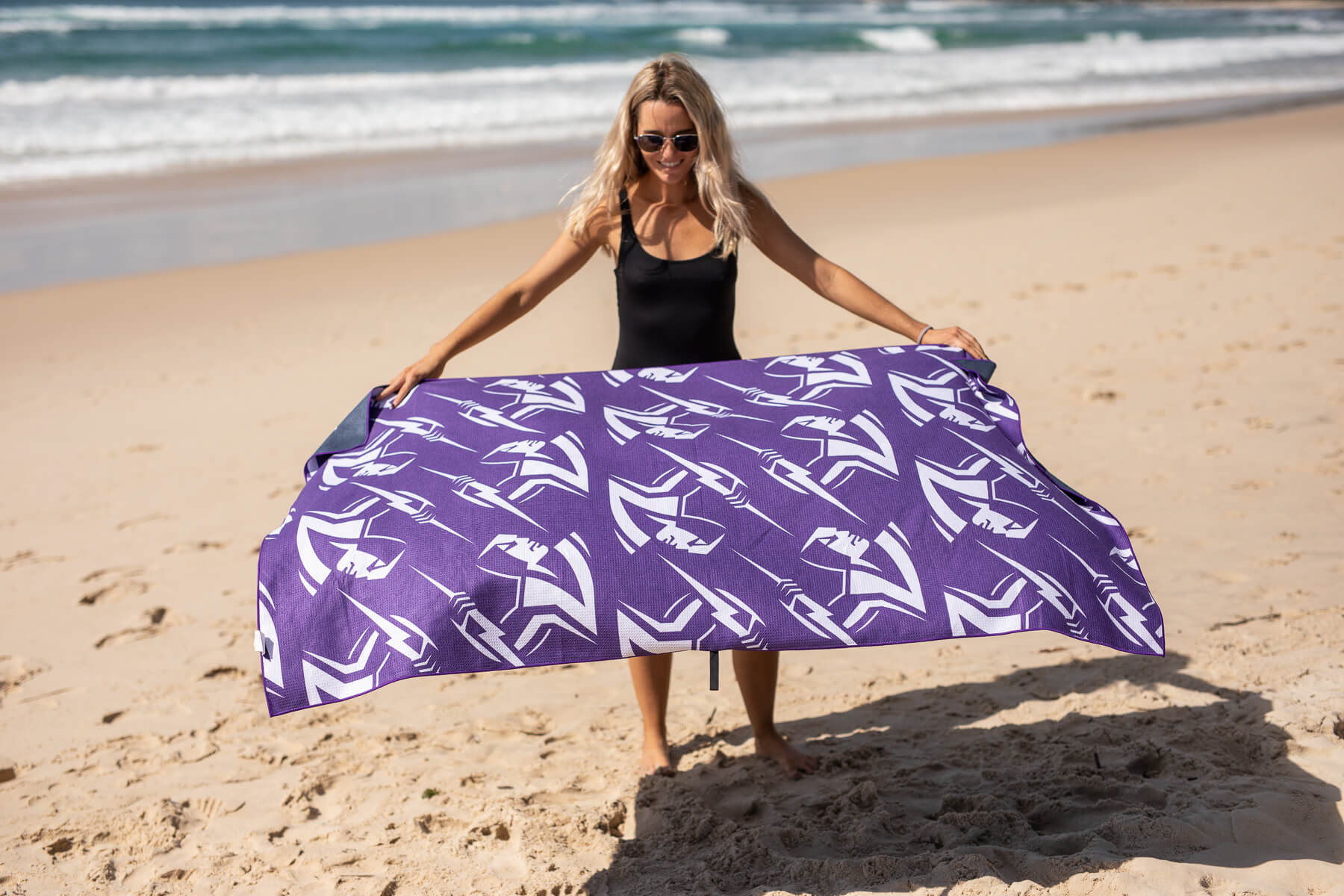 Storm - NRL Recycled Sand Free Beach Towel