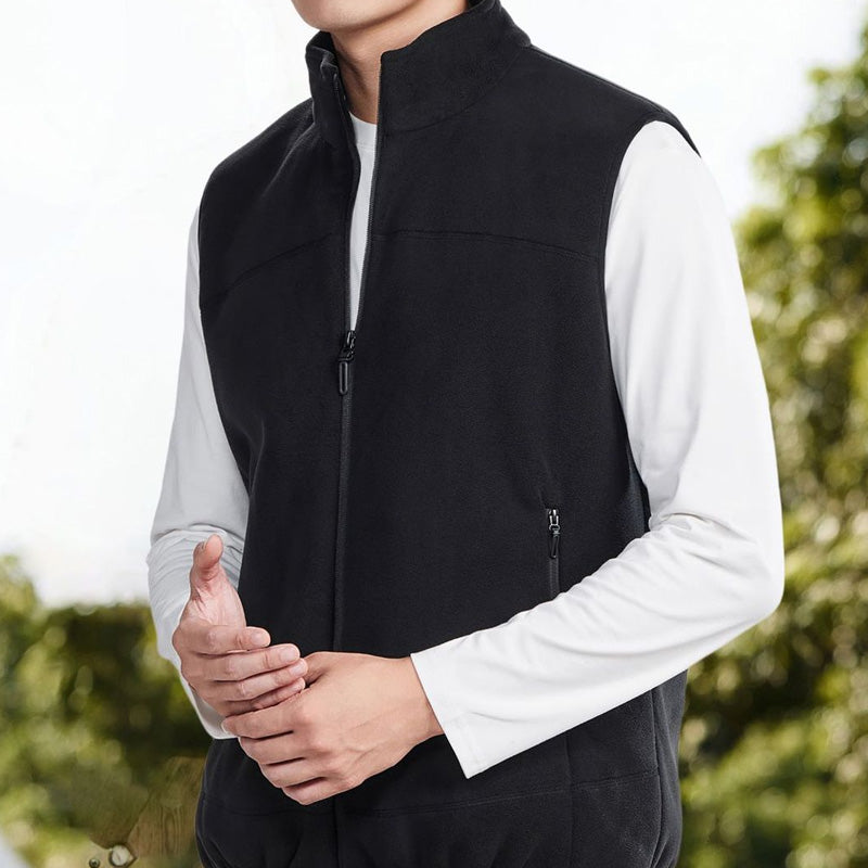 Men's Stand Collar Thickened Full Zip Vest (50% OFF)