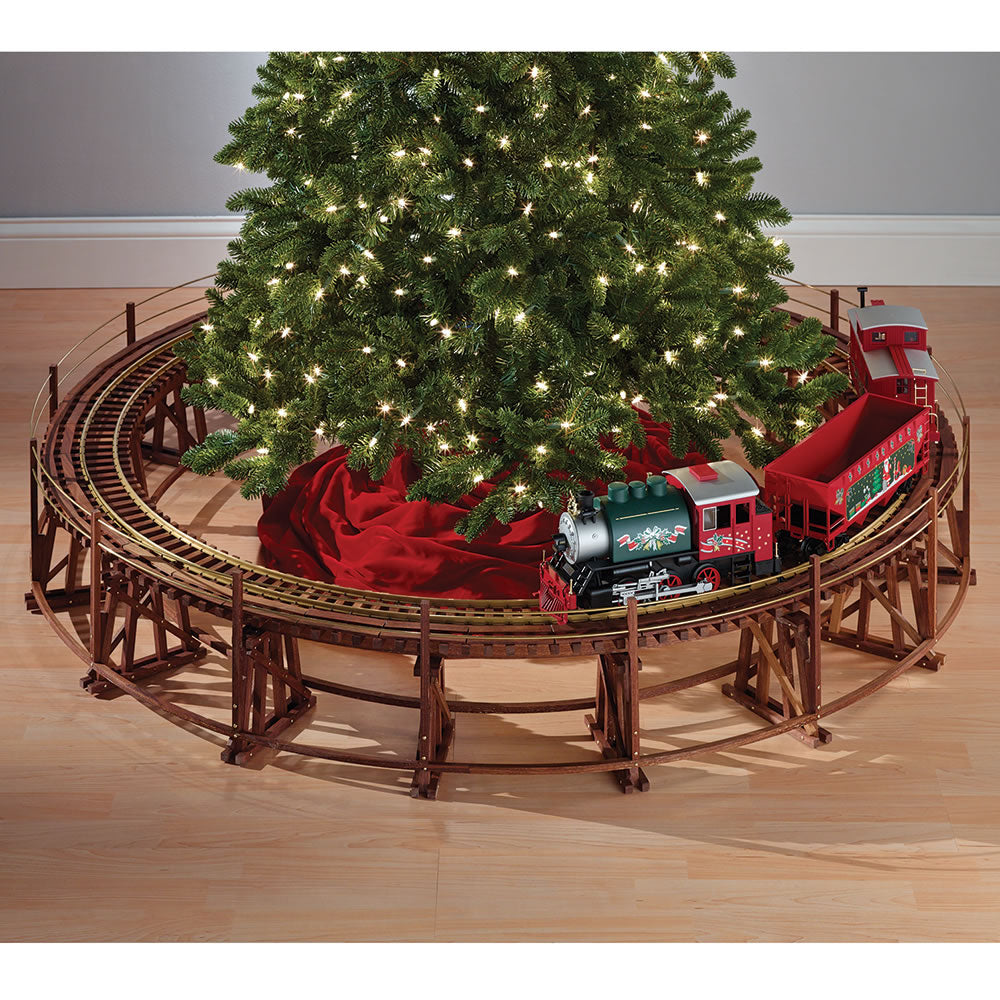 The Manhattan Railway Christmas Tree Train Trestle