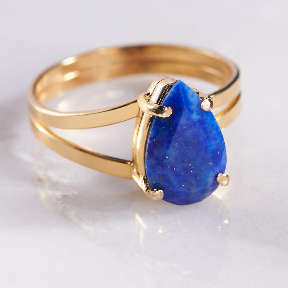 The Faceted Lapis Lazuli Ring