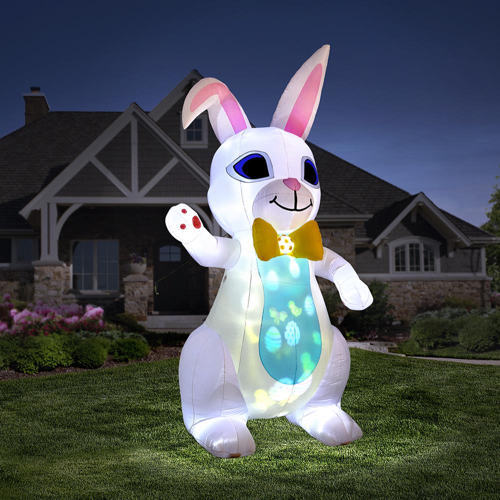 The 15' Inflatable Lightshow Easter Bunny