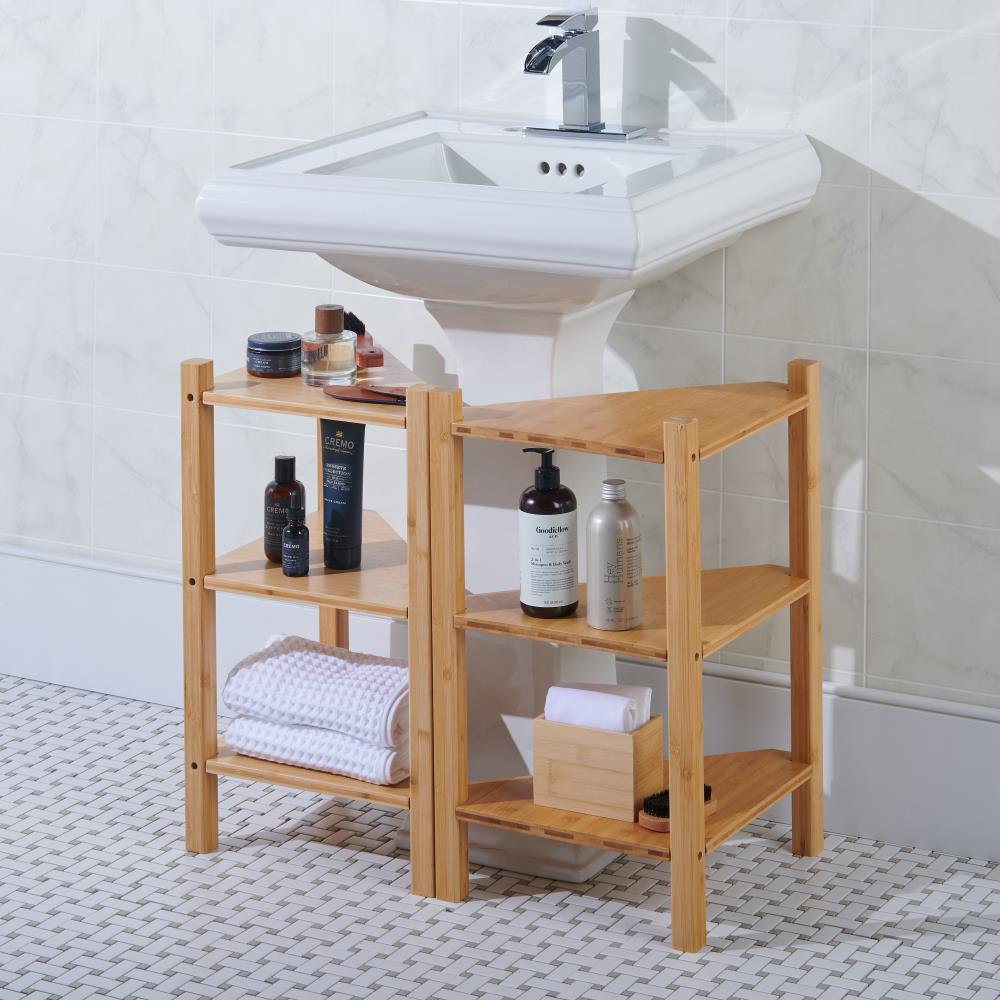 The Pedestal Sink Shelves