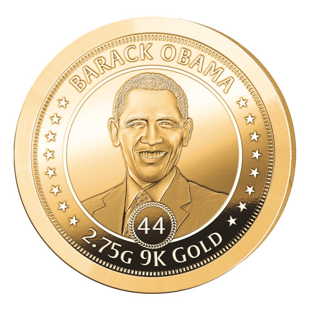 The Barack Obama Presidential 9K Gold Coin