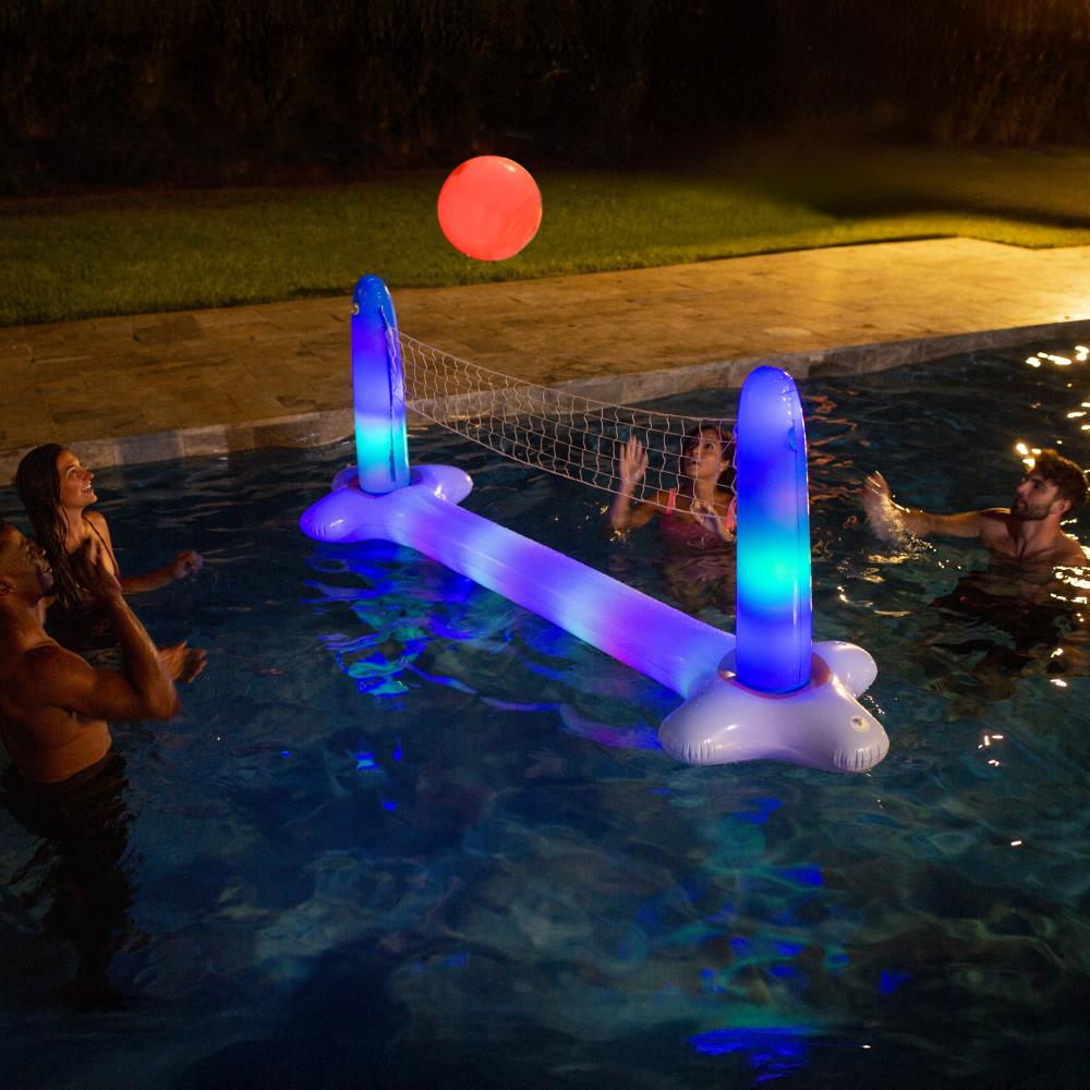 The Illuminated Pool Volleyball Set