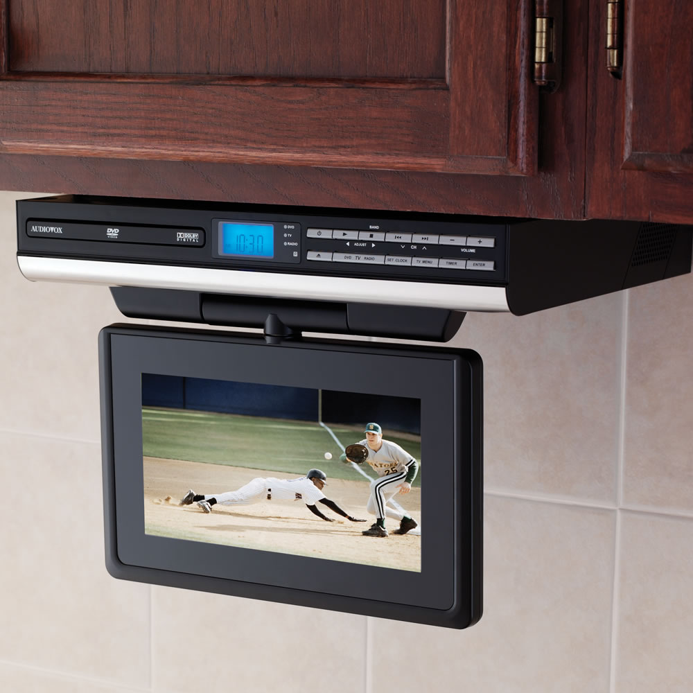 The Under Cabinet TV With DVD Player