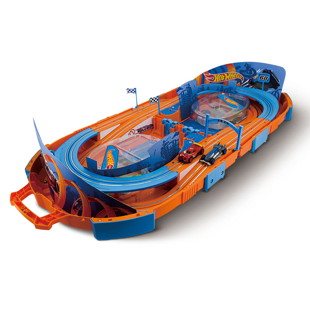 The Hot Wheels Foldaway Instant Slot Car Raceway