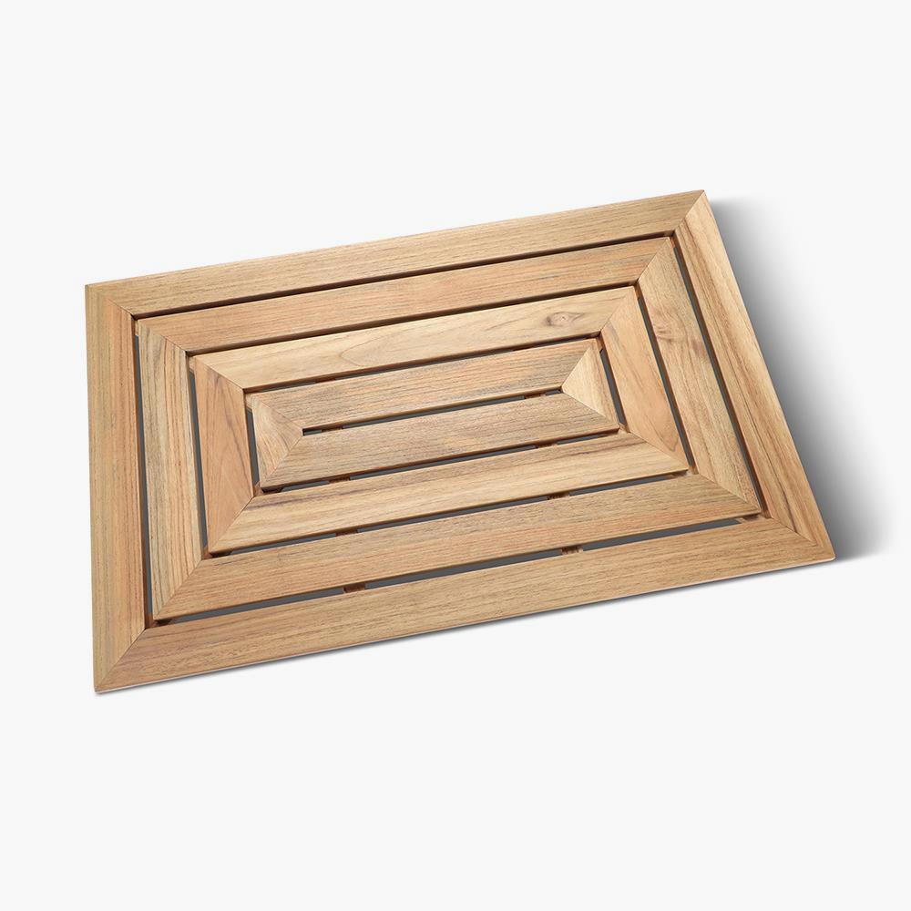 The Solid Teak Bath Mat