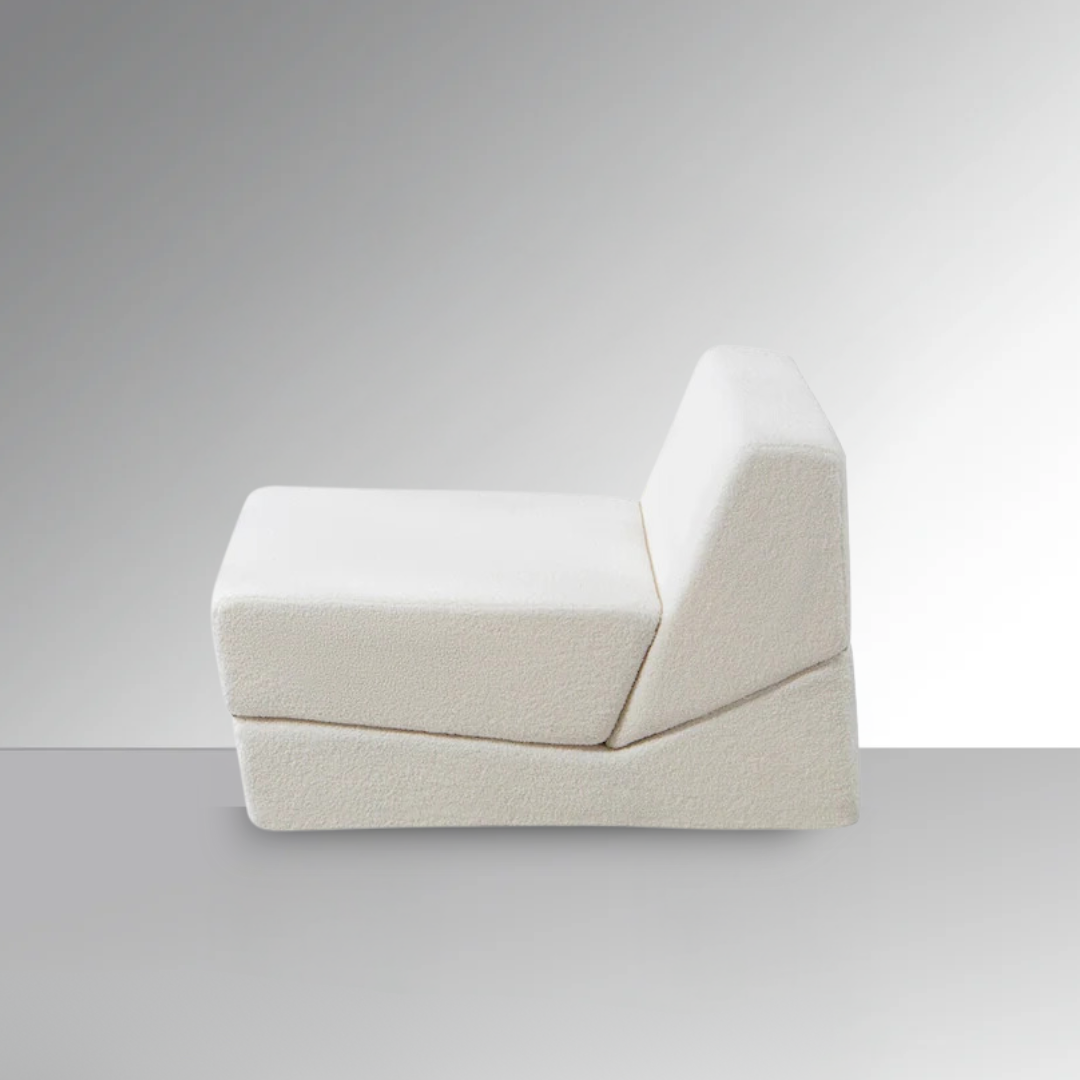 Puzzo Convertible Lounge Chair - Flat Boucle