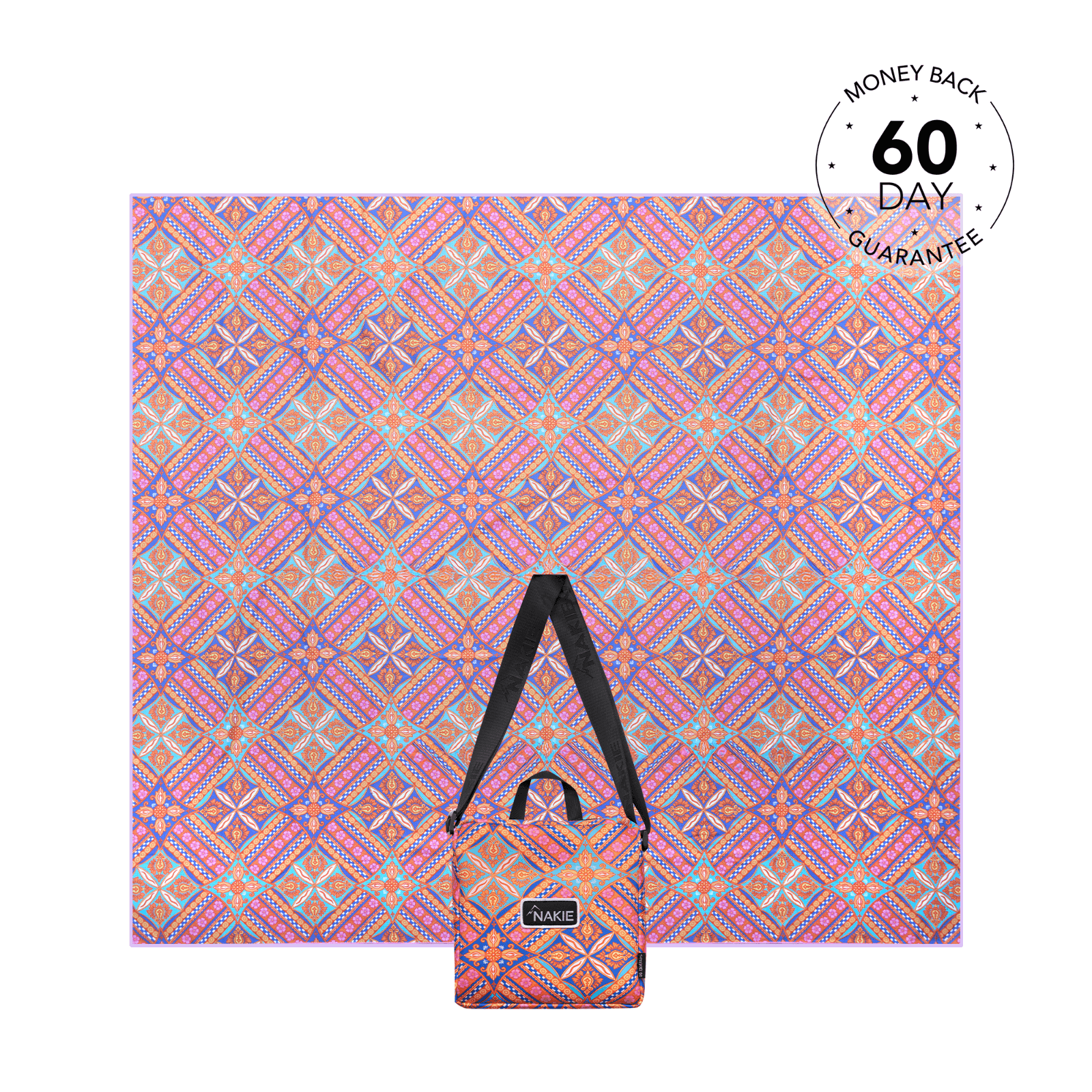 XL Rosy Tides - Recycled Sand Free Beach Towel Double